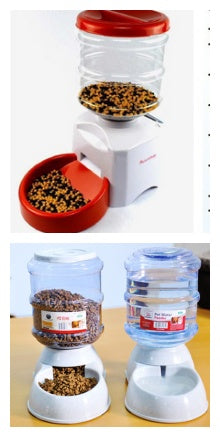 Automatic Pet Feeder with Voice Message Recording and LCD Screen