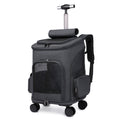 Portable Foldable Traveling Trolley Backpack With Universal Wheel
