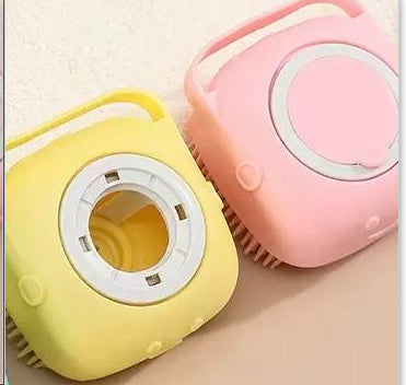 Silicone Dog Bath Massage Gloves Brush