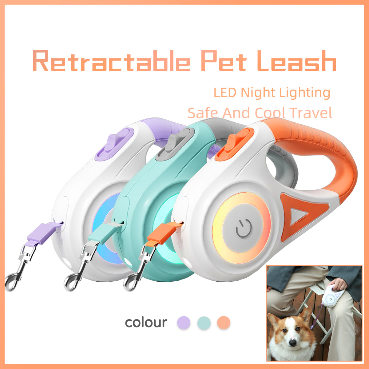 Automatic Trail-Tamer Retractable Leash