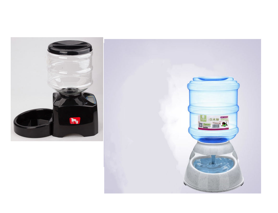 Automatic Pet Feeder with Voice Message Recording and LCD Screen