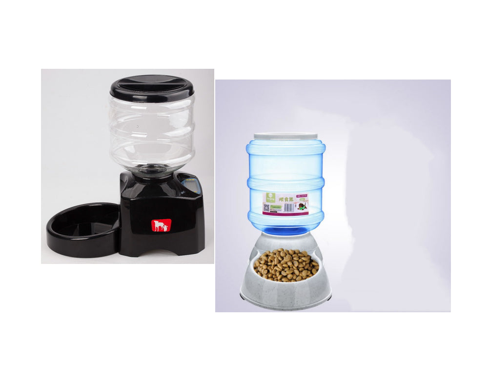 Automatic Pet Feeder with Voice Message Recording and LCD Screen
